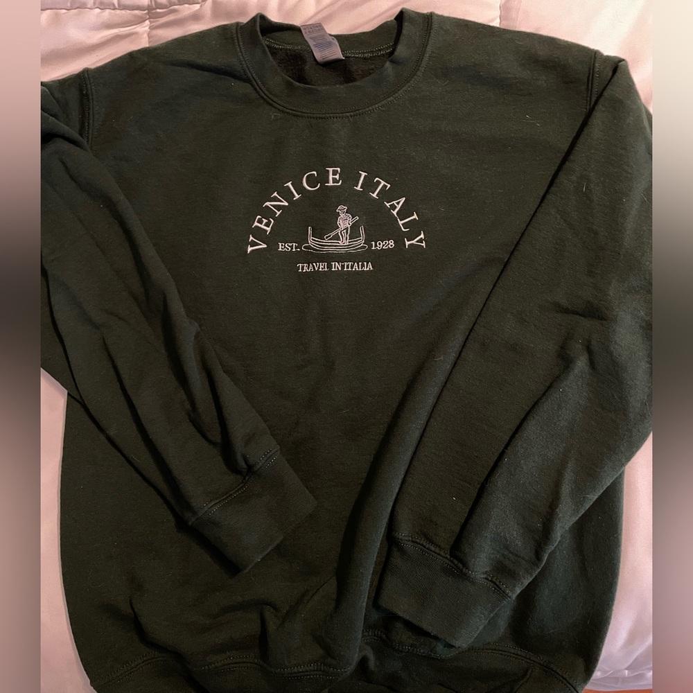 Embroidered Crewneck (custom from Etsy)